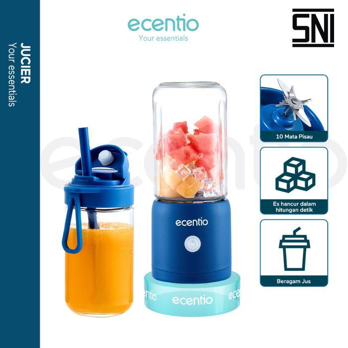 Mitochiba Kitchen - mini portable blender 10 pisau juicer 2 Cup dengan sedotan 380ml+380ml Kaca