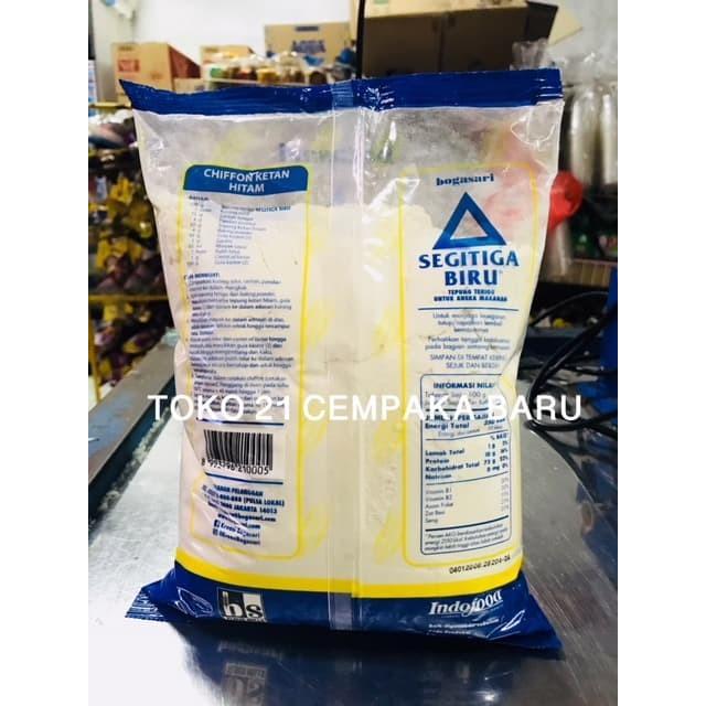 KOMPLIT Segitiga Biru Kemasan Bening 1 KG Tepung Terigu Murah Promo 1KG 1000g