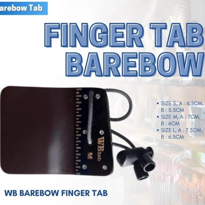 Finger Tab Barebow Kulit