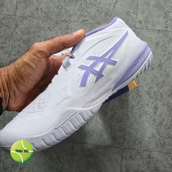 Sepatu Tenis Wanita Asics Shoes Gel-Resolution X Women - White / Bluebell Terbaru