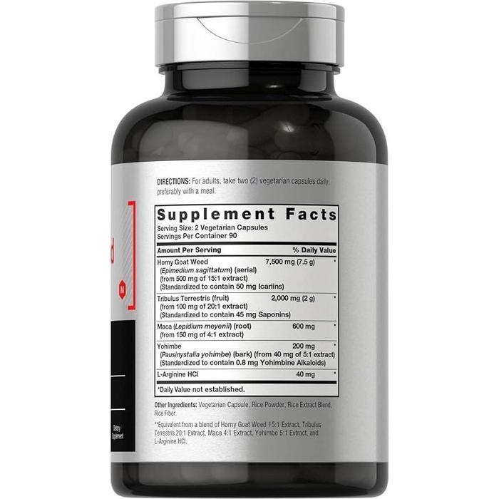 Horbaach Horny Goat Weed Complex 10,340 mg 180 Capsules