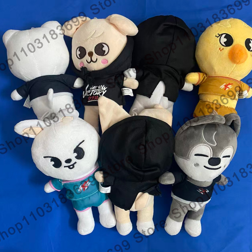 2026 23cm Skzoo Plush Toy Kawaii Stray Plush Cartoon Stuffed Animal Doll Kawaii Companion WolfChan