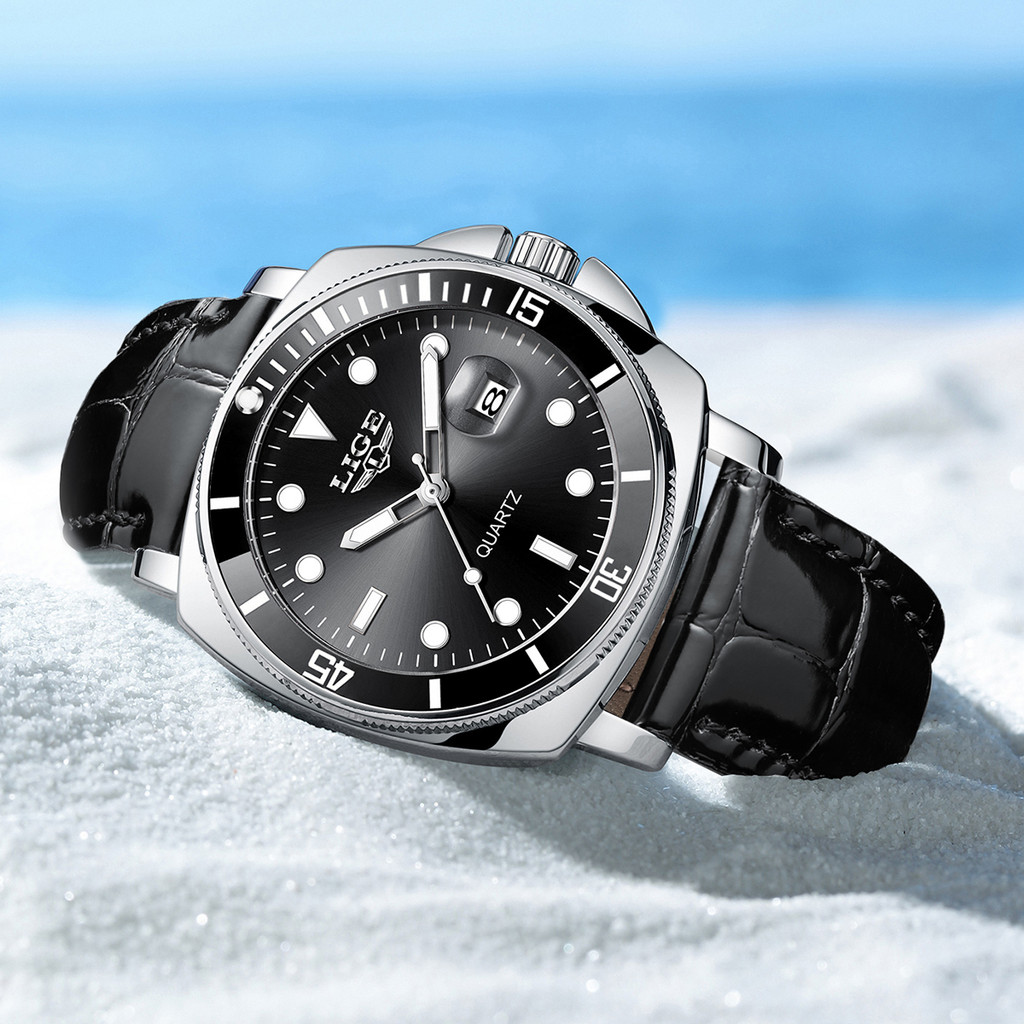 LIGE Business Watch Men Fashion Military Sports Men's Quartz Wristwatch Original Brand Luxury