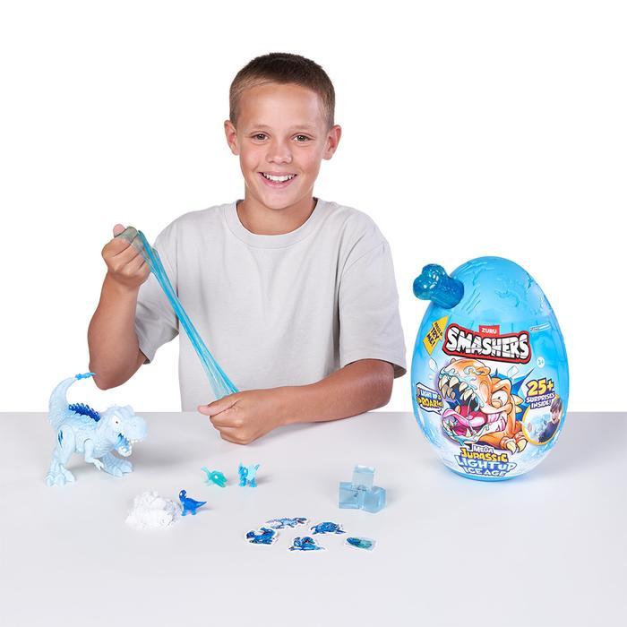 Zuru Set Smashers Dino Mega Jurassic Light Up Ice Age S1 Random Toy Kids Toy Koleksi Mainan Anak