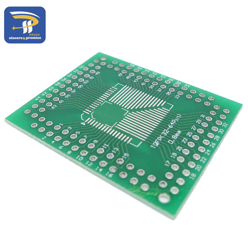 5PCS QFP/FQFP/LQFP TQFP 32 / TQFP44 / TQFP64 / TQFP80 TQFP100 0.5MM 0.8MM FR-4 IC adapter Socket /