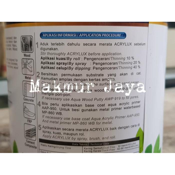 Spot - Propan Acrylux Primer White Putih Cat Dasar Duco Water Based