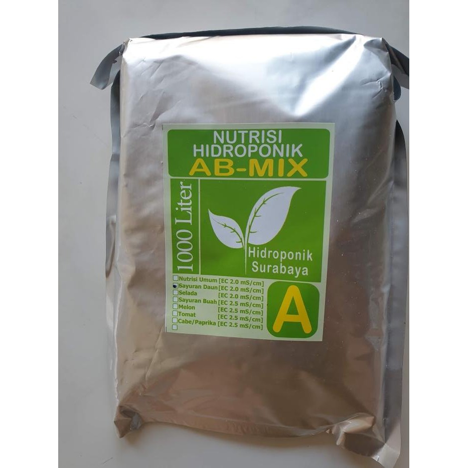 

Promo Nutrisi Ab Mix Hidroponik Surabaya 5 Liter A Saja Atau B Saja Sale