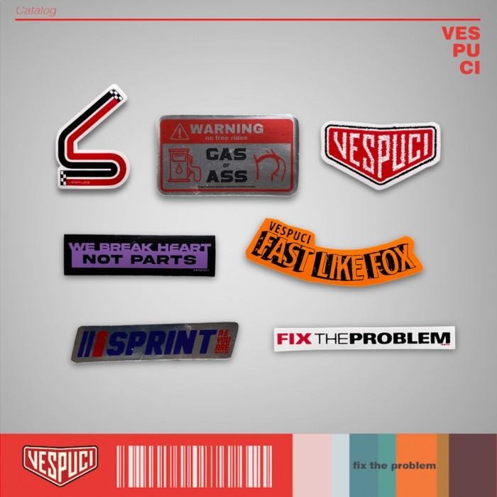 

NEW PRODUK VESPUCI STICKER TEMPELAN PACK VOL.1 ISI 7 PCS WARUNG ARA67