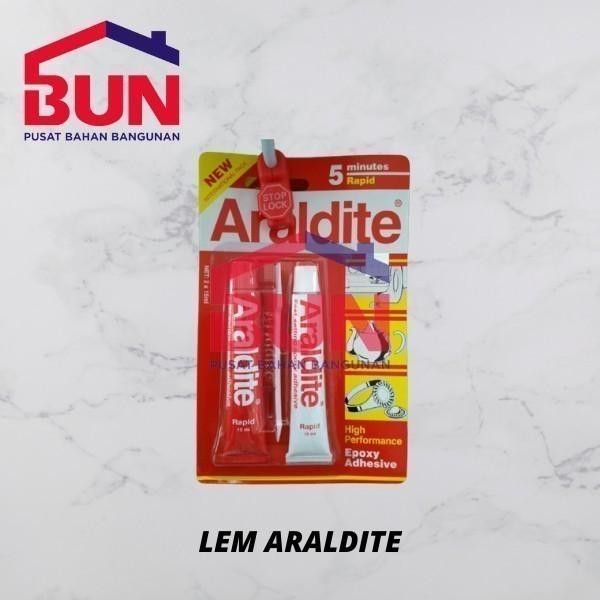 

LEM BESI ARALDIT ARALDITE MERAH EPOXY 5 MENIT RESIN+HARDENER ADHESIVE