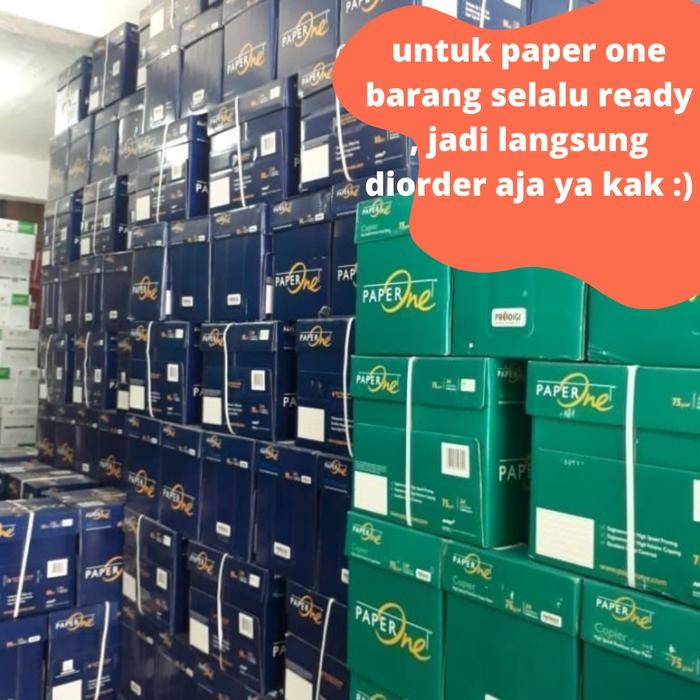

Paperone F4 75Gr (1 Box 5 Ream) Khusus Gojek/Grab