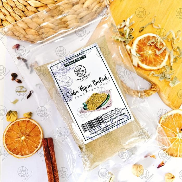 

Premium 100gr Cabe Bubuk Hijau / Green Chili Powder / 100% PREMIUM QUALITY