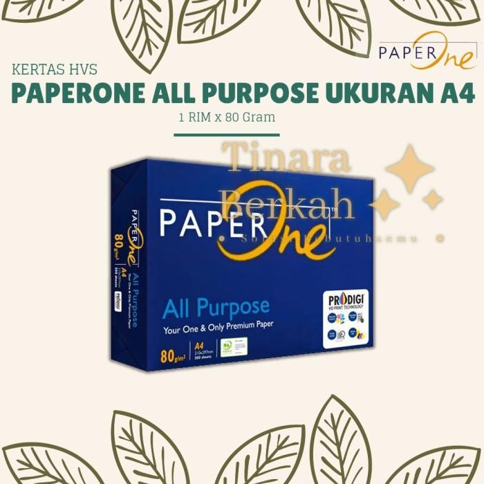 

Pilihan- Kertas Hvs Paper One All Purpose A4 80 Gr Gsm / Print Po Paperone