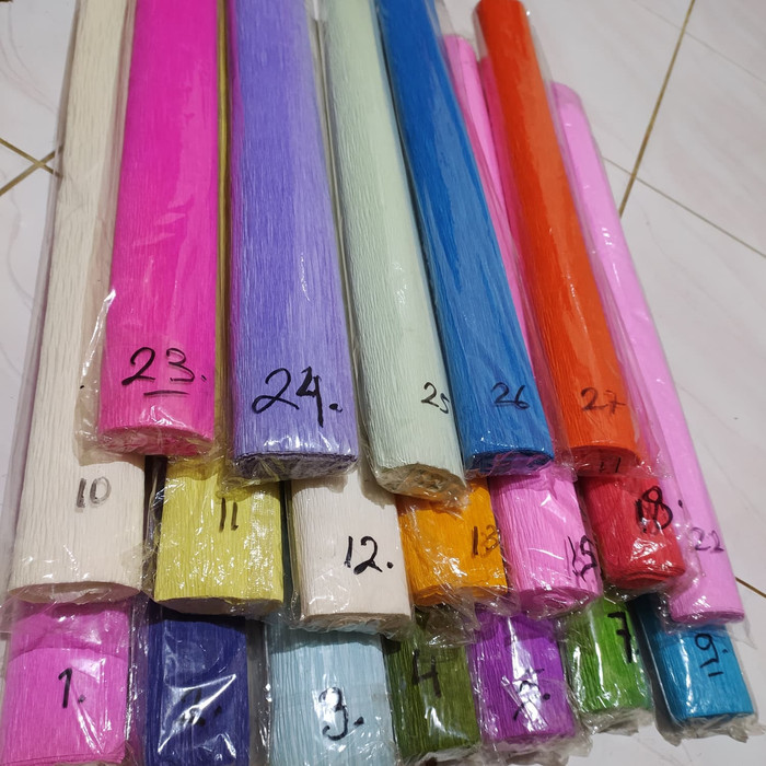 

Pilihan- Kertas Krep Crepe Itali India Impor Murah Dan Laris