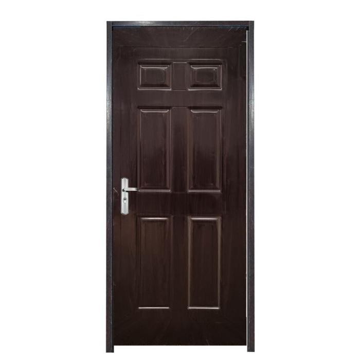 JR DOOR - (ZY0103/ZY0104) Full Set Pintu Plat Baja Anti Karat / Pintu + Kusen + Handle Anti Karat /