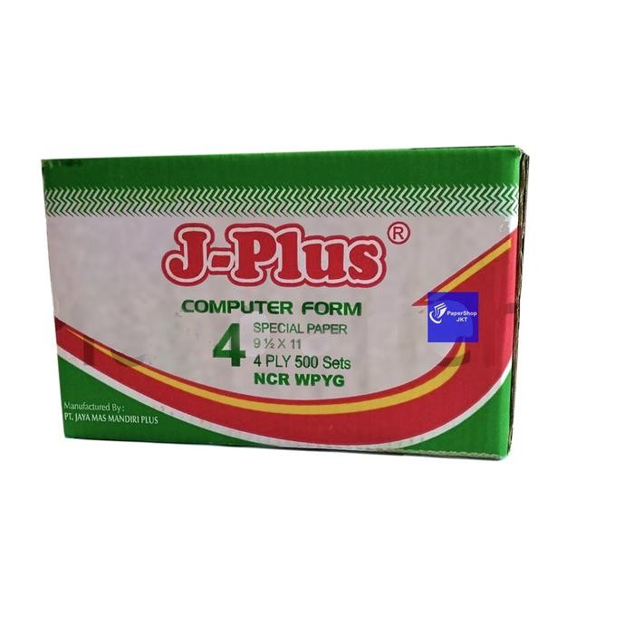 

JPlus Continous Form 4 Ply 9 1/2 x 11 Ncr Kertas Komputer