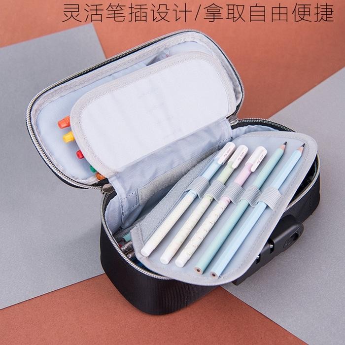 

TAS PENSIL ANTI MALING WATERPROOF AIR POUCH COMPACT ZIPER PEN CASE TEMPAT PULPEN KOTAK PENCIL