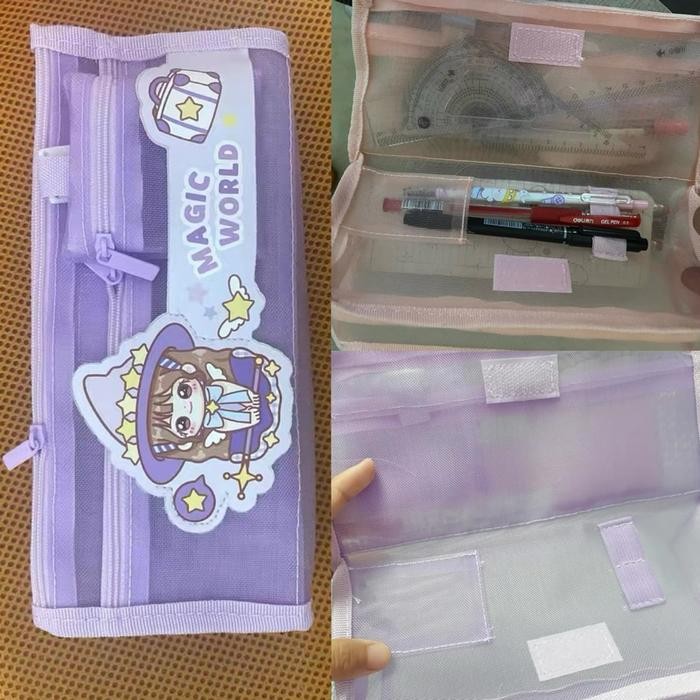 

KAWAII LARGE CAPACITY PENCIL CASE CUTE TEMPAT PENSIL BESAR ISI BANYAK