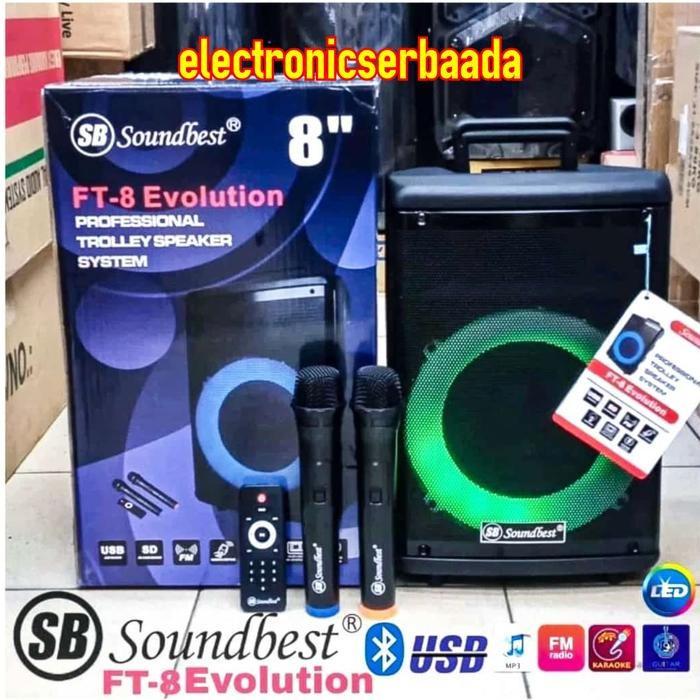 Speaker Portable Soundbest 8 In Soundbest Ft 8 Evolution