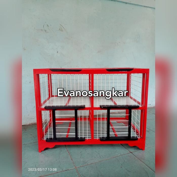 Kandang/dongdang burung merpati jeruji fiber rapet pintu 4