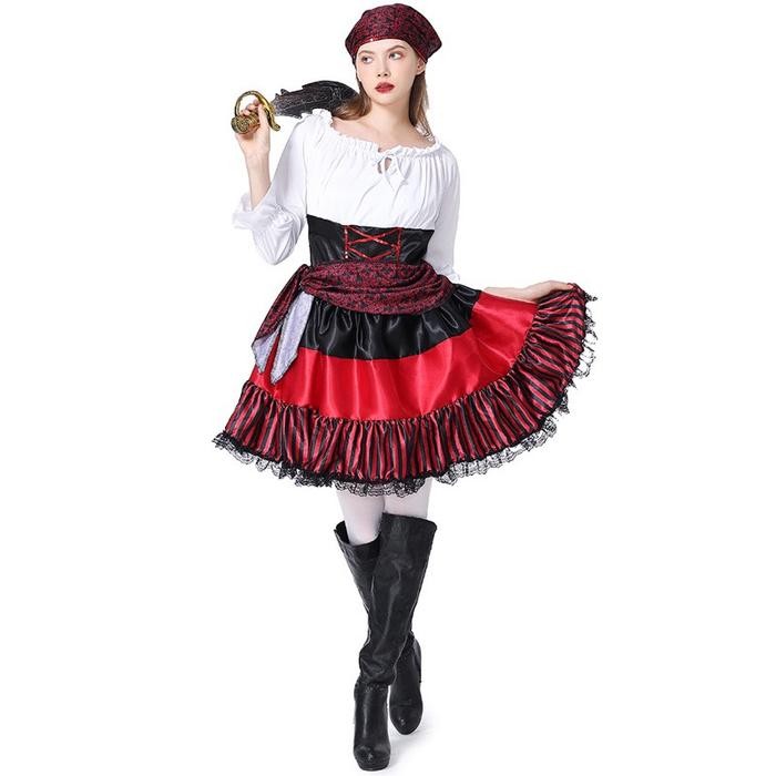 kostum bajak laut wanita dewasa pirate women adult costume halloween