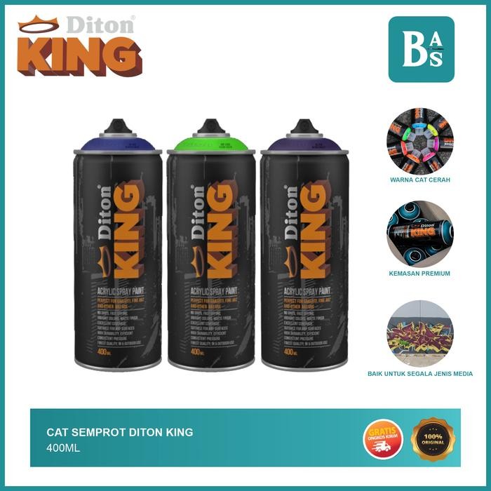 Cat Semprot Diton King 400ml / Spray Can Diton King 400ml 1/3 masih ready