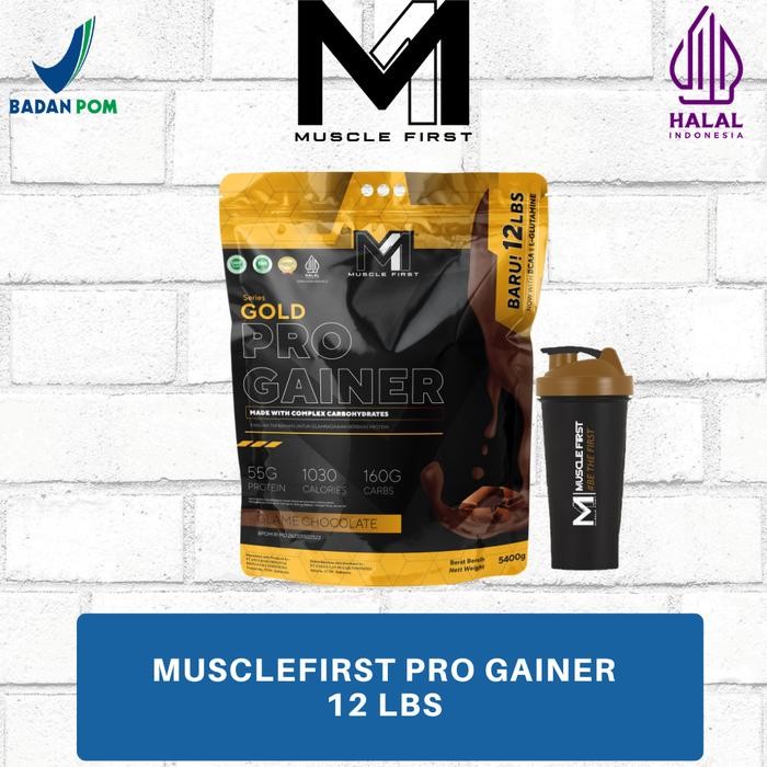 Muscle First Pro Gainer 12 lbs Mass Weight M1 Gold Pro Gainer