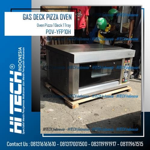 Gas Deck Pizza Oven 1 Deck 1 Tray Fomac Pov-Yfp10H Oven Pizza Otomatis