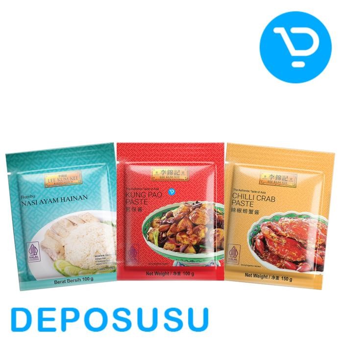 Stok Baru Lee Kum Kee Hainan, Kung Pao, Chili Crab, Nasi Goreng Oriental, Laksa