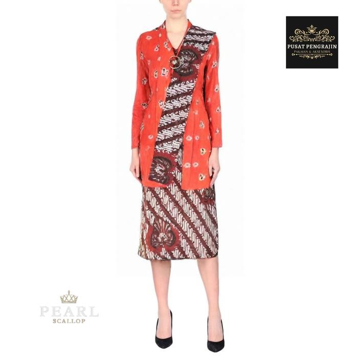 Set Kebaya Kutubaru Jumputan Panjang
