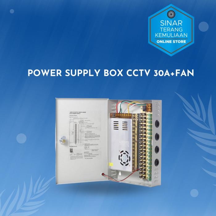 BOX POWER SUPPLY CCTV / POWER SUPPLY BOX CCTV 30A+FAN
