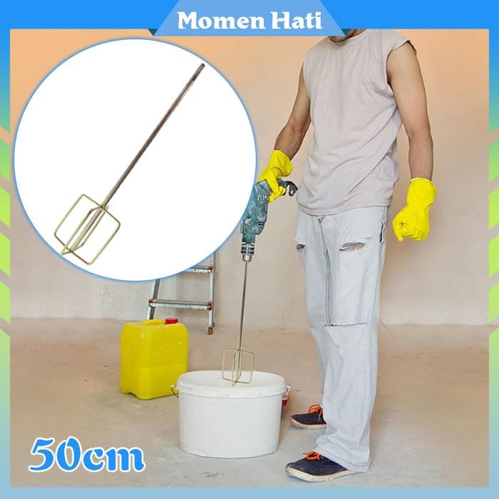 SALE MATA BOR MIXER 58CM MATA BOR ADUKAN SEMEN PENGADUK ADONAN MARTABAK/KUE/ROTI STAINLESS