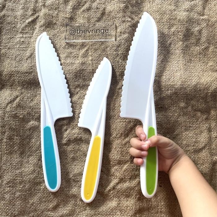 Pisau Anak Set isi 3 Kids Knives / Plastic Knife Pisau Dapur Anak