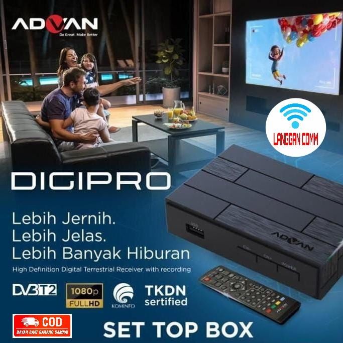Pilihan- Set Top Box Tv Digital Digipro By Advan Stb Advan Digipro Hdmi Rca