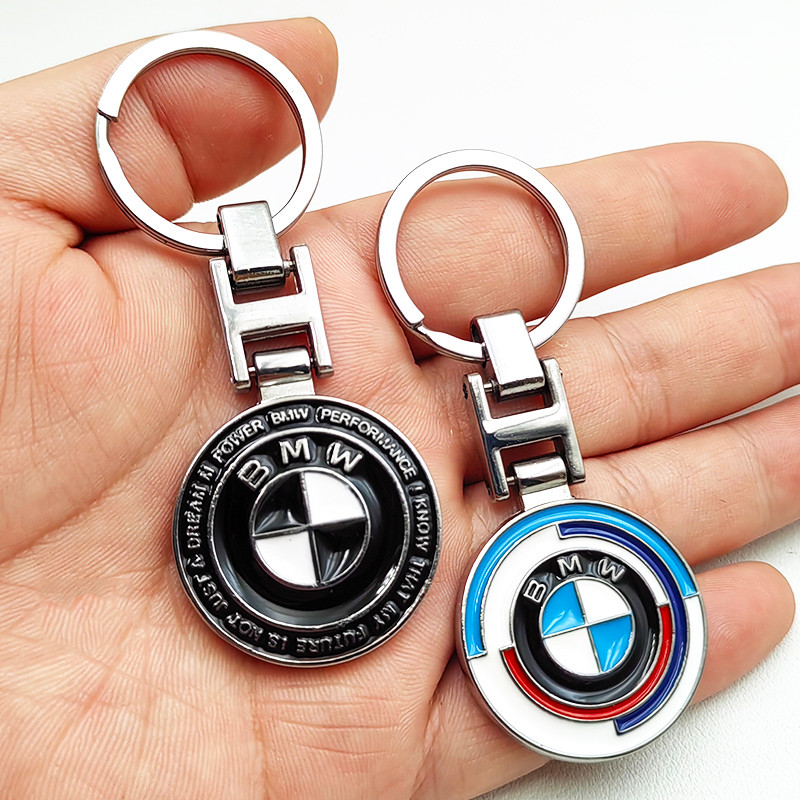 IMPORT 2024 50th Anniversary New Logo BMW Emblem Luxury Car Keychain For BMW X1 X2 X3 X4 X5 X6 3 5