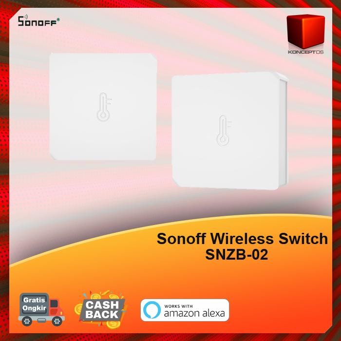 Pilihan- Sonoff Zigbee Wireless Smart Temperature & Humidity Sensor Snzb-02