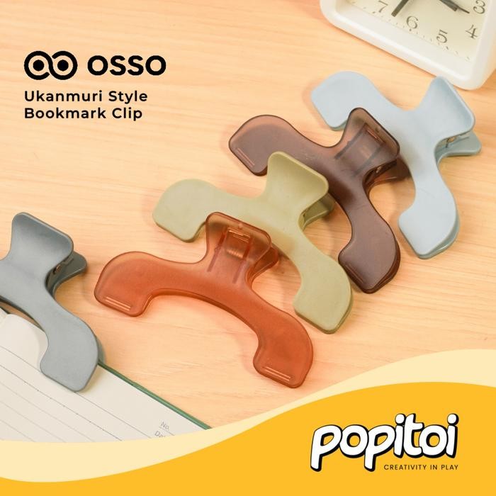 

OJ Ukanmuri Style Bookmark Clip Pembatas Buku Plastik Klip Baca