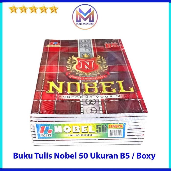 Pilihan- Buku Tulis Nobel Isi 50 Lembar Ukuran B5 / Boxy Nobel 50