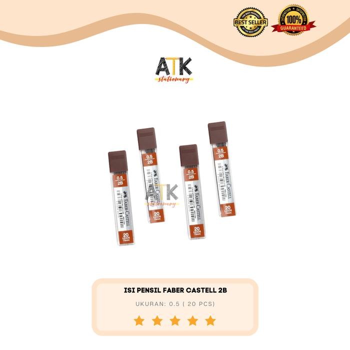 

New Isi Pensil Mekanik Faber Castell 2B 0.5 atk