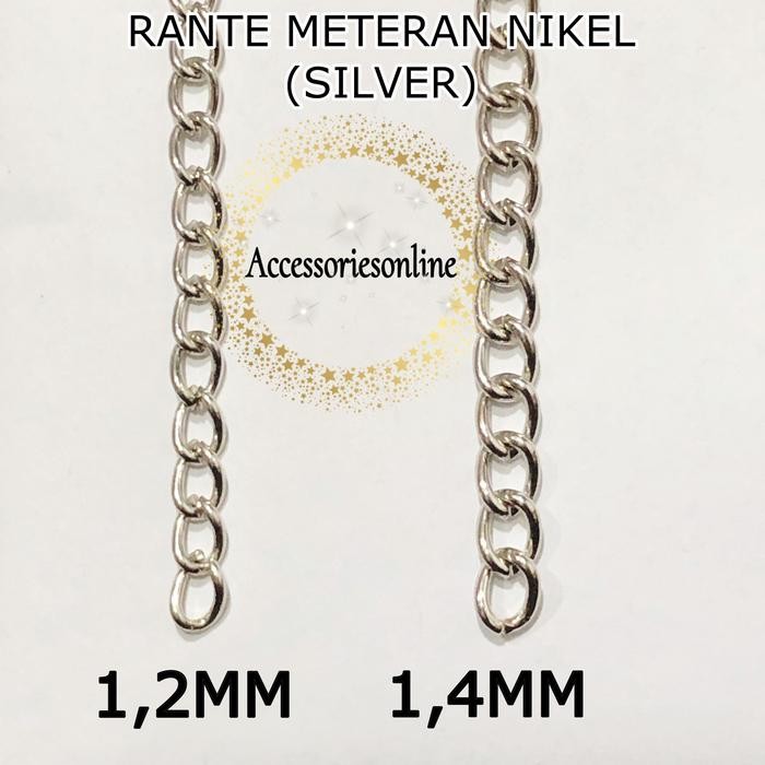 

New rante meteran nickel (1. 2mm 1.4 mm) - 1 meter