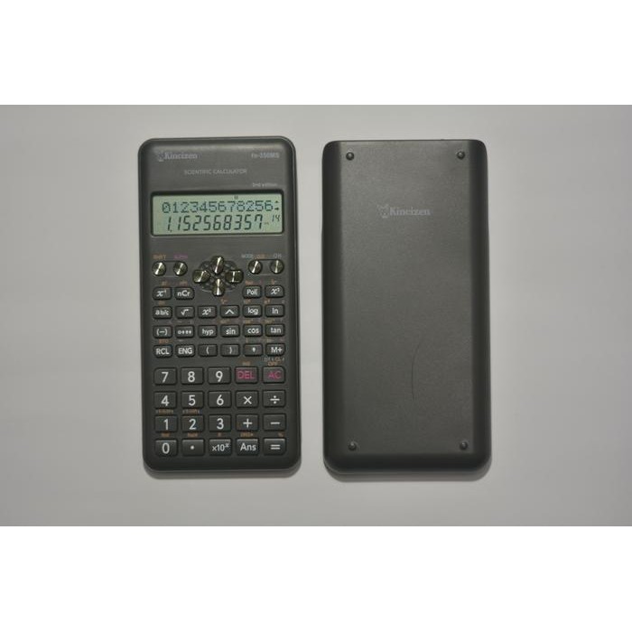 

TERLARIS! KALKULATOR SCIENTIFIC ILMIAH SIN COS TAN 350MS 2ND KINCIZEN LIKE CASIO