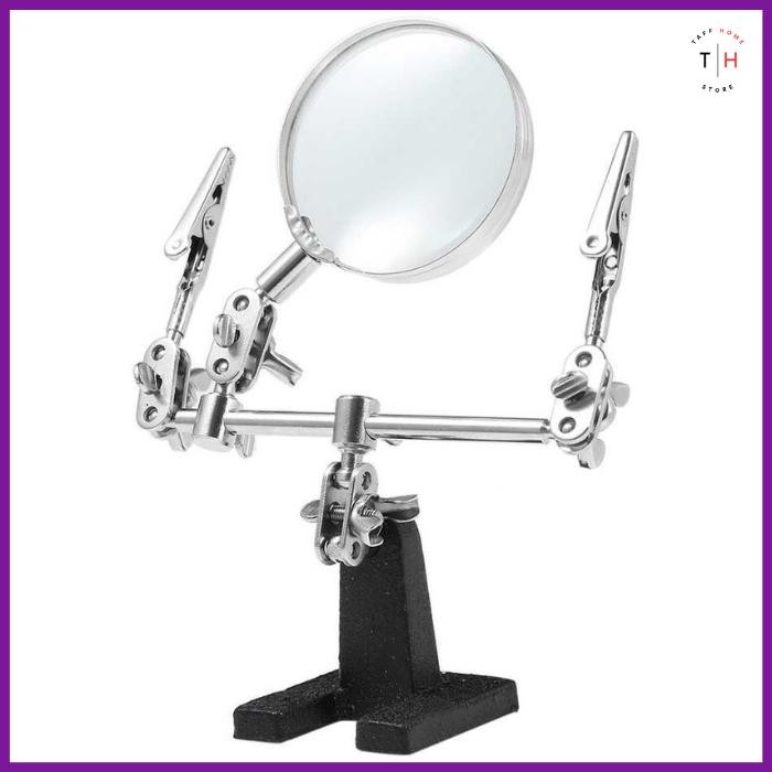 

SALE Helping Hand Tool Kaca Pembesar Reparasi dengan Penjepit