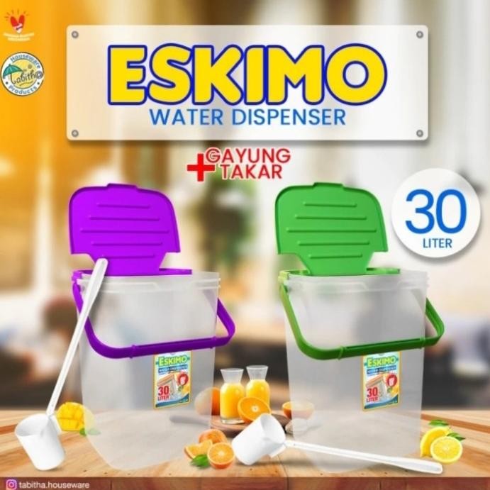 TABITHA Toples Es ung / Aquarium Es Buah 30 Liter Eskimo/ Tempat Es