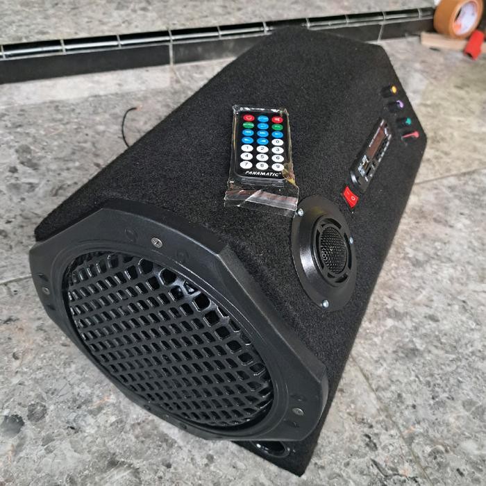 OJ SPEAKER AKTIF MOBIL 8 INCH TABUNG 12V/24V