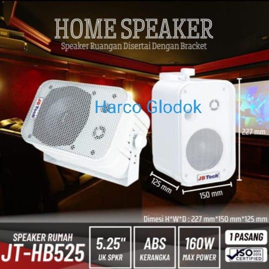 Ready Speaker Box JB-TECH JT-HB525 sepasang 2way breket JB-TECH 5,5inch