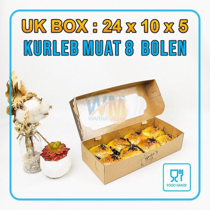 (isi 25pcs) Dus Box Bolen Pisang Isi 10 / Dus Kemasan Bolen Pisang / Box Bolen 30x10x5 / Box Bolen
