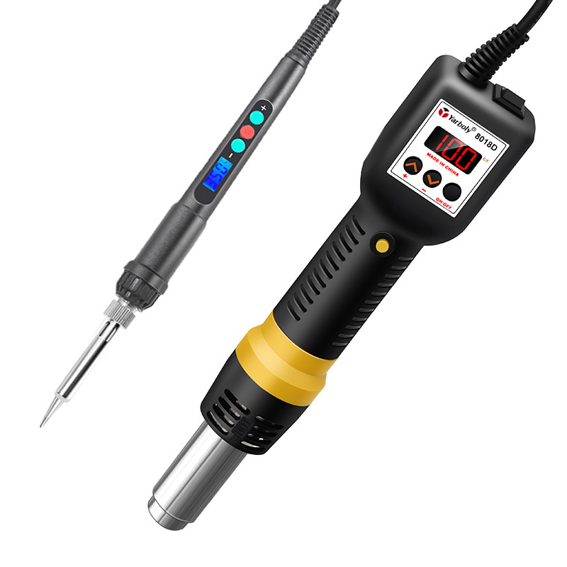 Micro Heat Gun 8018D Rework Soldering  Station LCD Digital Hair Dryer 220V For BGA SMD Hot Air Solde