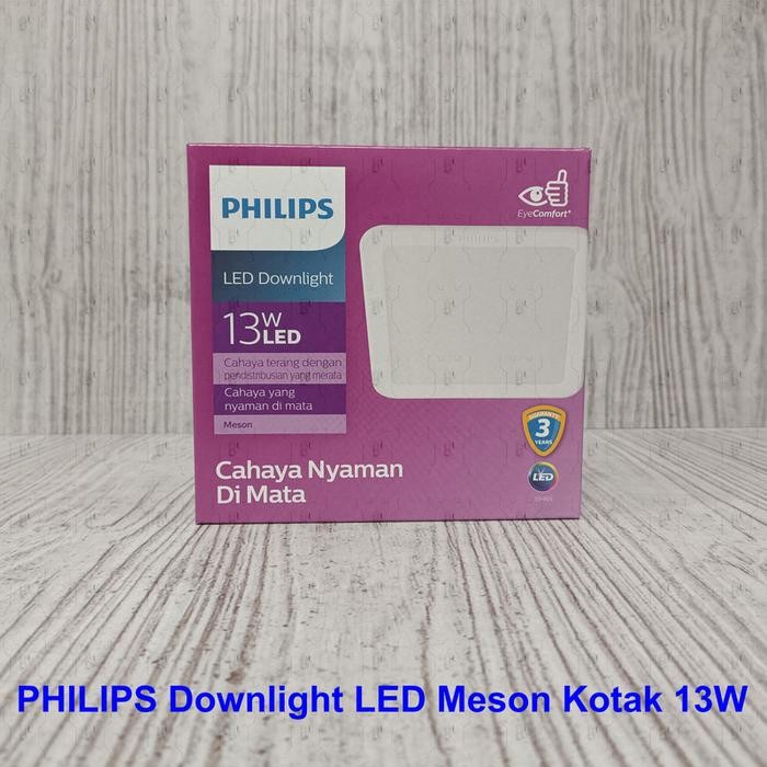 New Lampu Philips Meson Downlight Plafon LED 59465 125 13W Inbow Kotak