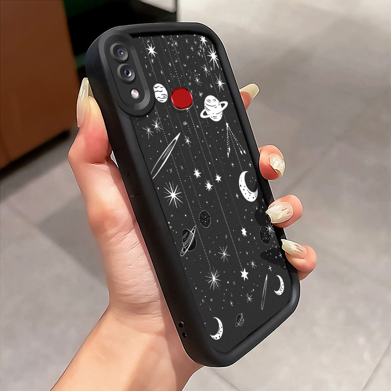 Casing Hp Untuk Samsung Galaxy A10s M01s A10 M30s M21 Case Planet Galaksi Cover Softcase Tidak bermi