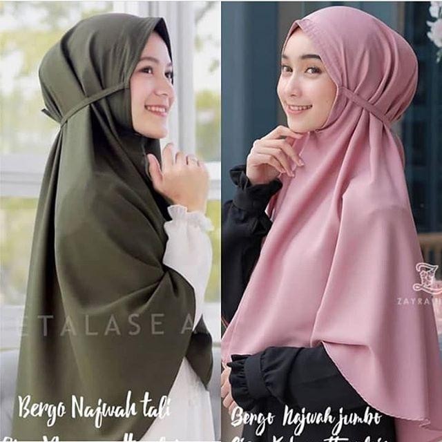 Sedia Bergo Maryam Diamond XL / Hijab Instan ukuran Jumbo /Jilbab Cantik Mas