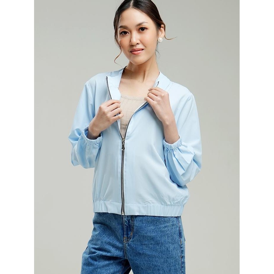 Hwr Hardware Clothing Atasan Jaket Wanita Hardware Top Half Zipper Jacket Original Best Seller